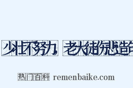 少壮不努力，老大徒伤悲造句是什么意思的图片